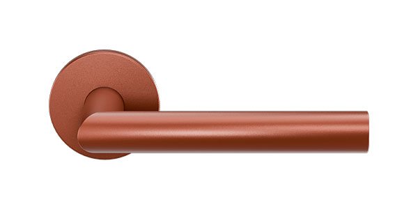 Deurklink met rozet Terracotta