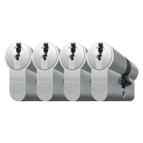 Cilinderslot Mauer, F3P serie, dubbele cilinder gelijksluitend per 4