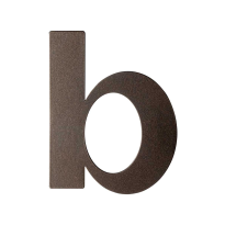 Dark blend letter B plat, 110 mm