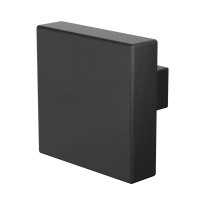 GPF8950.61 Zwart vierkante knop 60x60x16mm