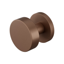 GPF9852.A2-00 Bronze Blend vlakke knop S5 52x16mm met wisselstift op ronde rozet
