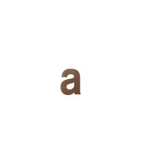 Huisnummer toevoeging letter 'a' Bronze blend, 116 mm