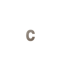 Huisnummer toevoeging letter 'c' Mocca blend, 116 mm