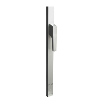 Intersteel Raamespagnolet aluminium niet afsluitbaar Links 1800 mm