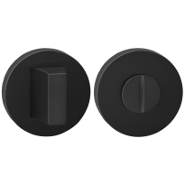 Luxuria Toiletgarnituur rond, zwart, 52x8mm