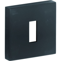 M&T Sleutelrozet Model 06 rechthoekig, mat zwart PVD, 54x54x10mm