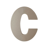 Mocca blend letter C plat, 110 mm