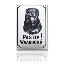 WH-09 emaille waakhondbord 'Rottweiler'